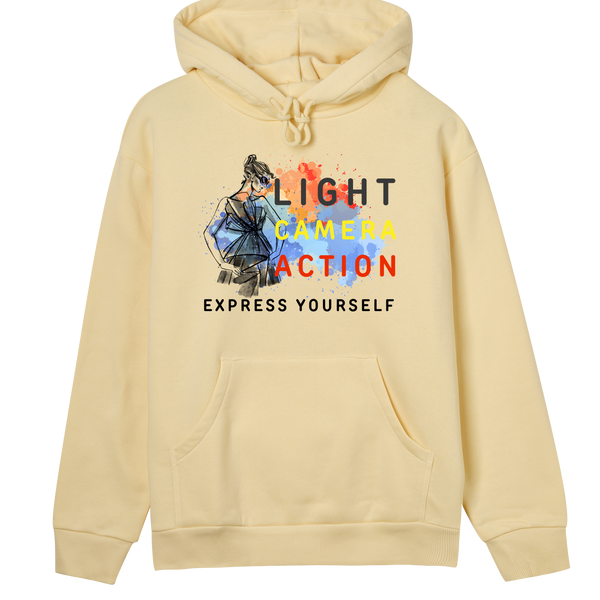 Lights - Camera - Fashion - Soft yellow women - Hoodies