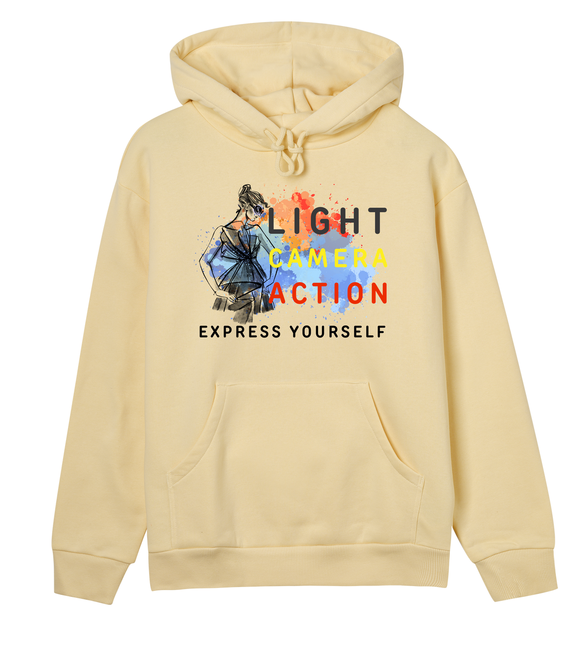 Lights - Camera - Fashion - Soft yellow women - Hoodies