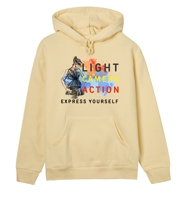 Lights - Camera - Fashion - Soft yellow women - Hoodies