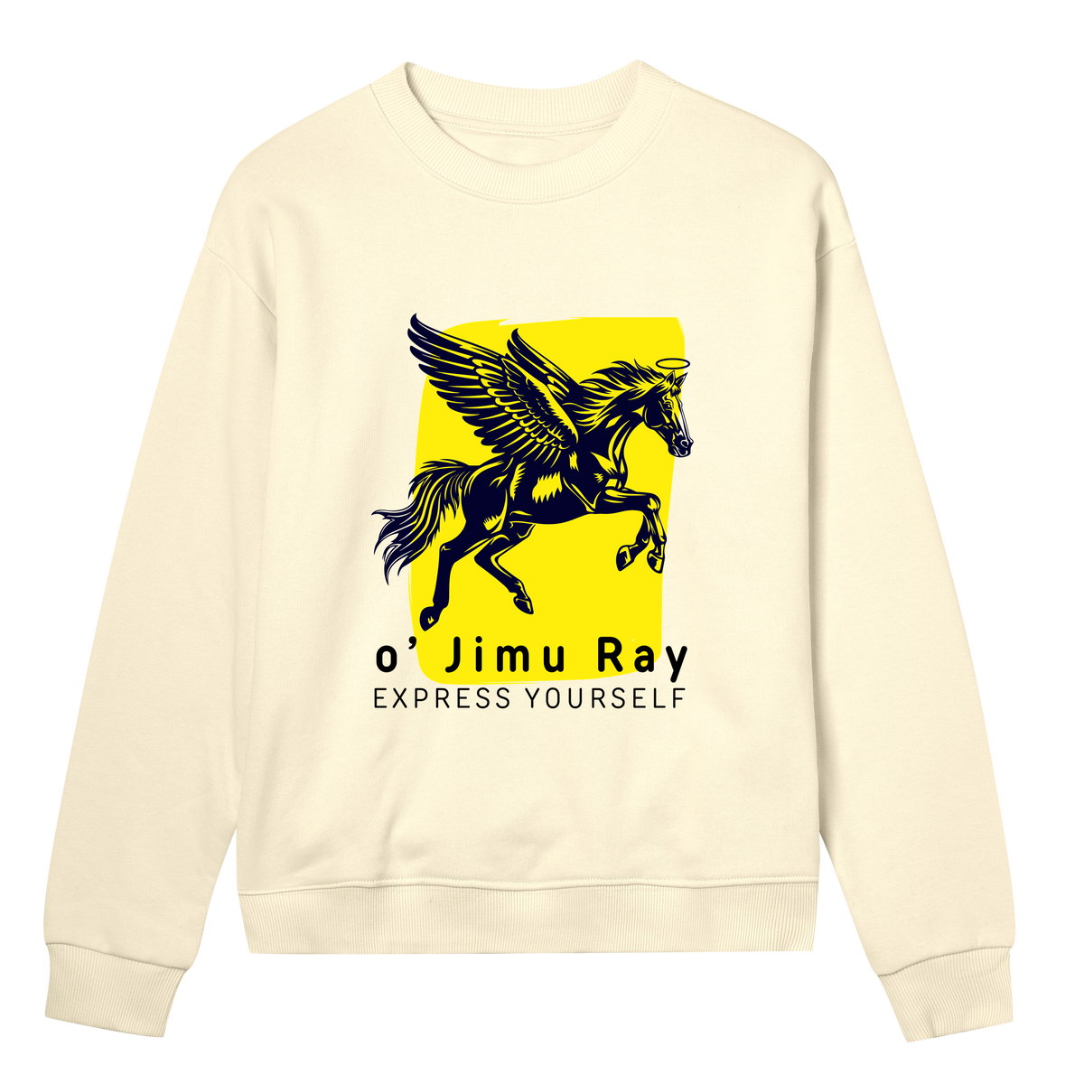 Winged Elegance - Express Yourself - Soft yellow women - Sweatshirts