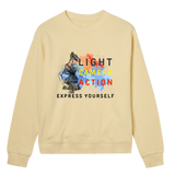 Lights, Camera, Action - Bold Expression Sweatshirt - Soft yellow women - Sweatshirts