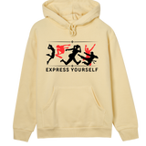 Energetic Shadows - Stylish Women's Hoodie - Soft yellow women - Hoodies