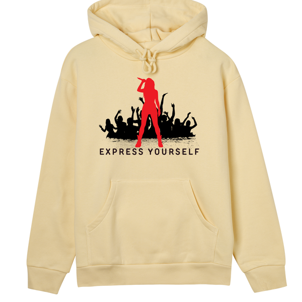 Rockstar Vibes Hoodie - Soft yellow women - Hoodies