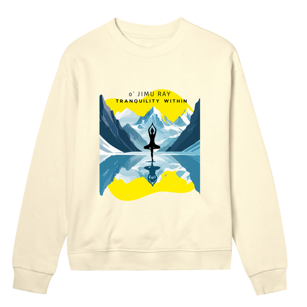 Echoes of Tranquillity - Wearable Peace - Soft yellow women - Sweatshirts