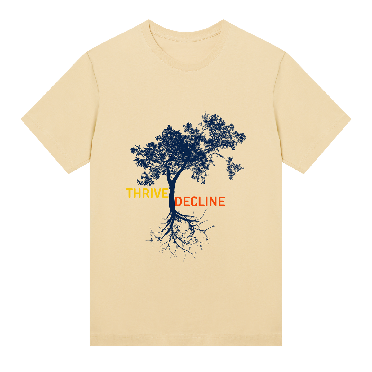 Thrive and Decline - A Stylish Paradox - Soft yellow women - T-shirts