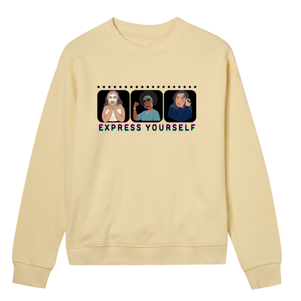 Celebrating You - Expressive Women's Sweatshirt - Soft yellow women - Sweatshirts