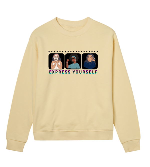 Celebrating You - Expressive Women's Sweatshirt - Soft yellow women - Sweatshirts