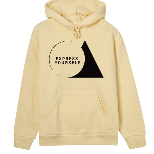 Geometric Boldness - Women's Expression Hoodie - Soft yellow women - Hoodies