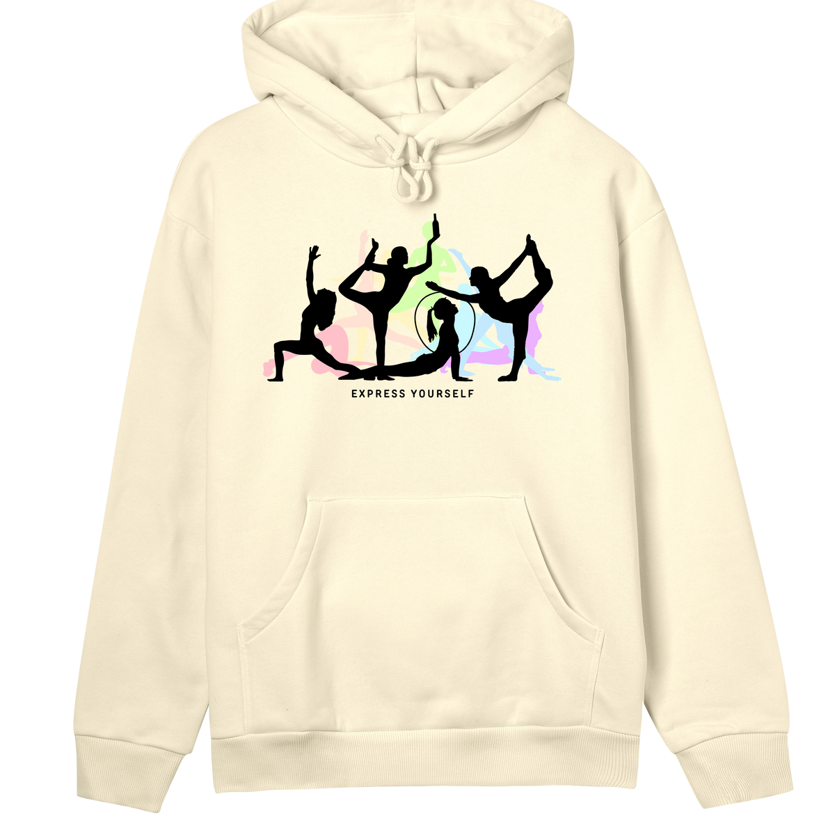 Dance of Colors - Stylish Women's Hoodie - Soft yellow women - Hoodies