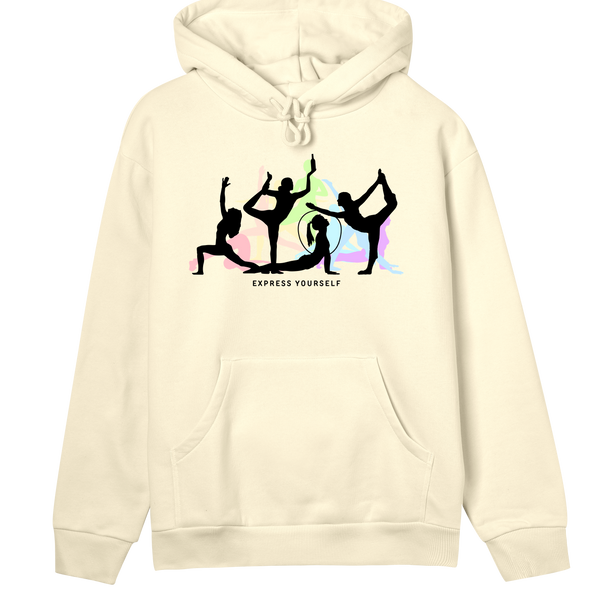 Dance of Colors - Stylish Women's Hoodie - Soft yellow women - Hoodies