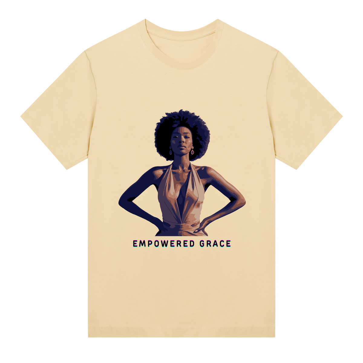 Empowered Grace - Fashion Statement - Soft yellow women - T-shirts