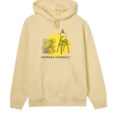 Artistic Essence Hoodie - Express Yourself - Soft yellow women - Hoodies