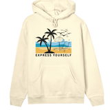 Palm Paradise - Your Beach-Side Vibe - Soft yellow women - Hoodies