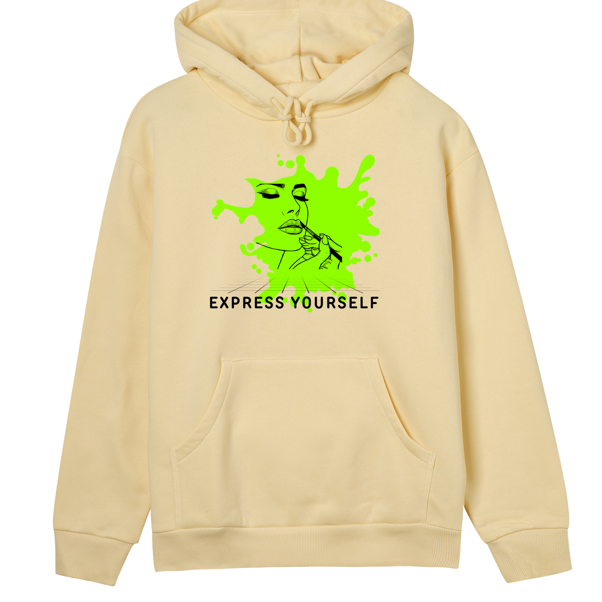 Bold and Beautiful - Art-Inspired Hoodie - Soft yellow women - Hoodies