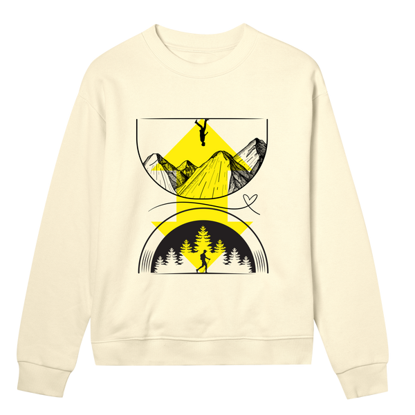 Nature’s Journey - Modern Explorer - Soft yellow women - Sweatshirts