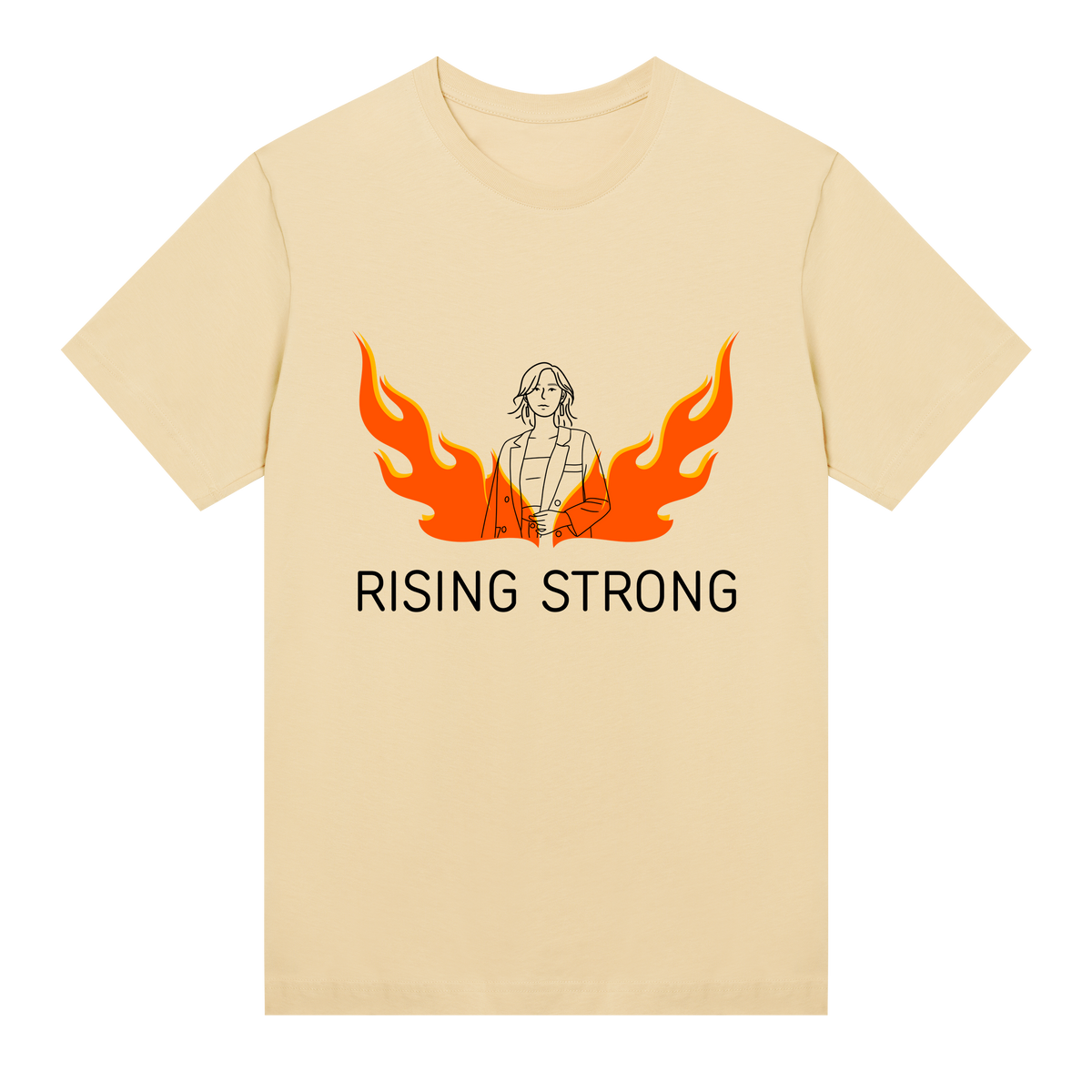 Flame of Strength T-Shirt - Soft yellow women - T-shirts