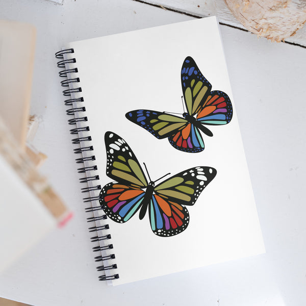 Spiraling Splendor - Butterfly Bliss Notebook - - Stationery Items