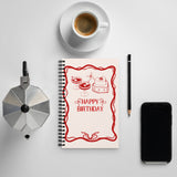Celebrate in Style – Chic Birthday Spiral Notebook - - Notebooks
