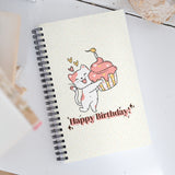 Purr-fectly Sweet – Birthday Cat & Cupcake Notebook - - Notebooks