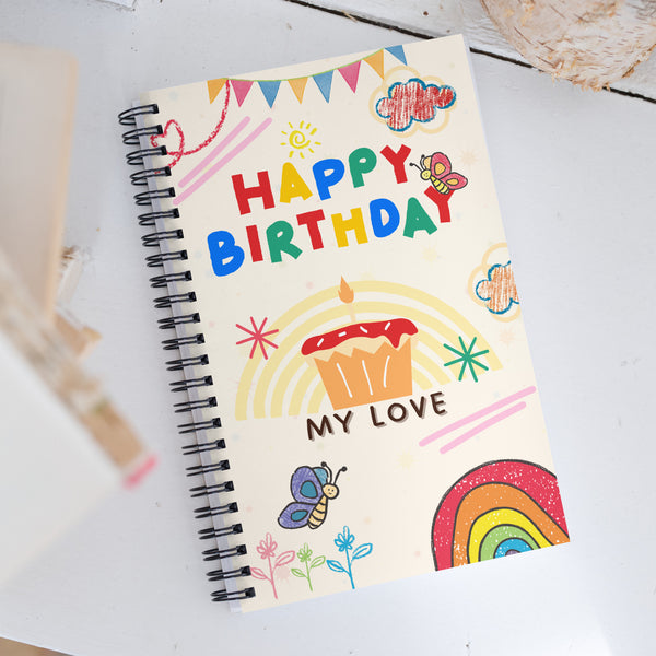 Bright & Joyful – A Colorful Birthday Notebook - - Notebooks
