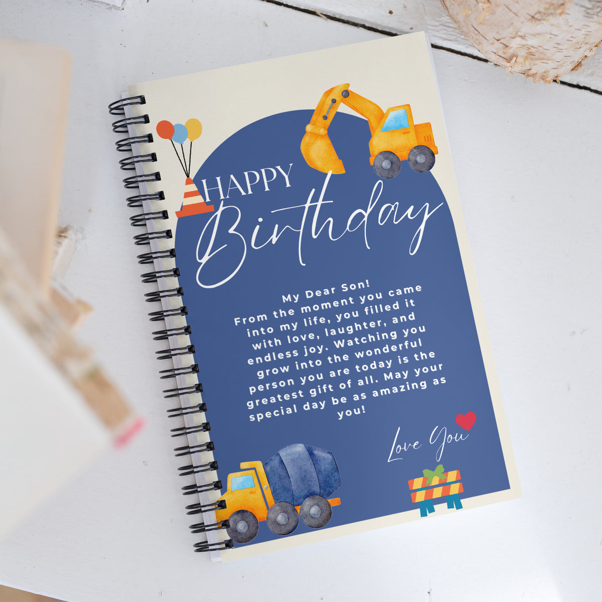 Building Memories – A Special Birthday Notebook for Sons - - Notebooks