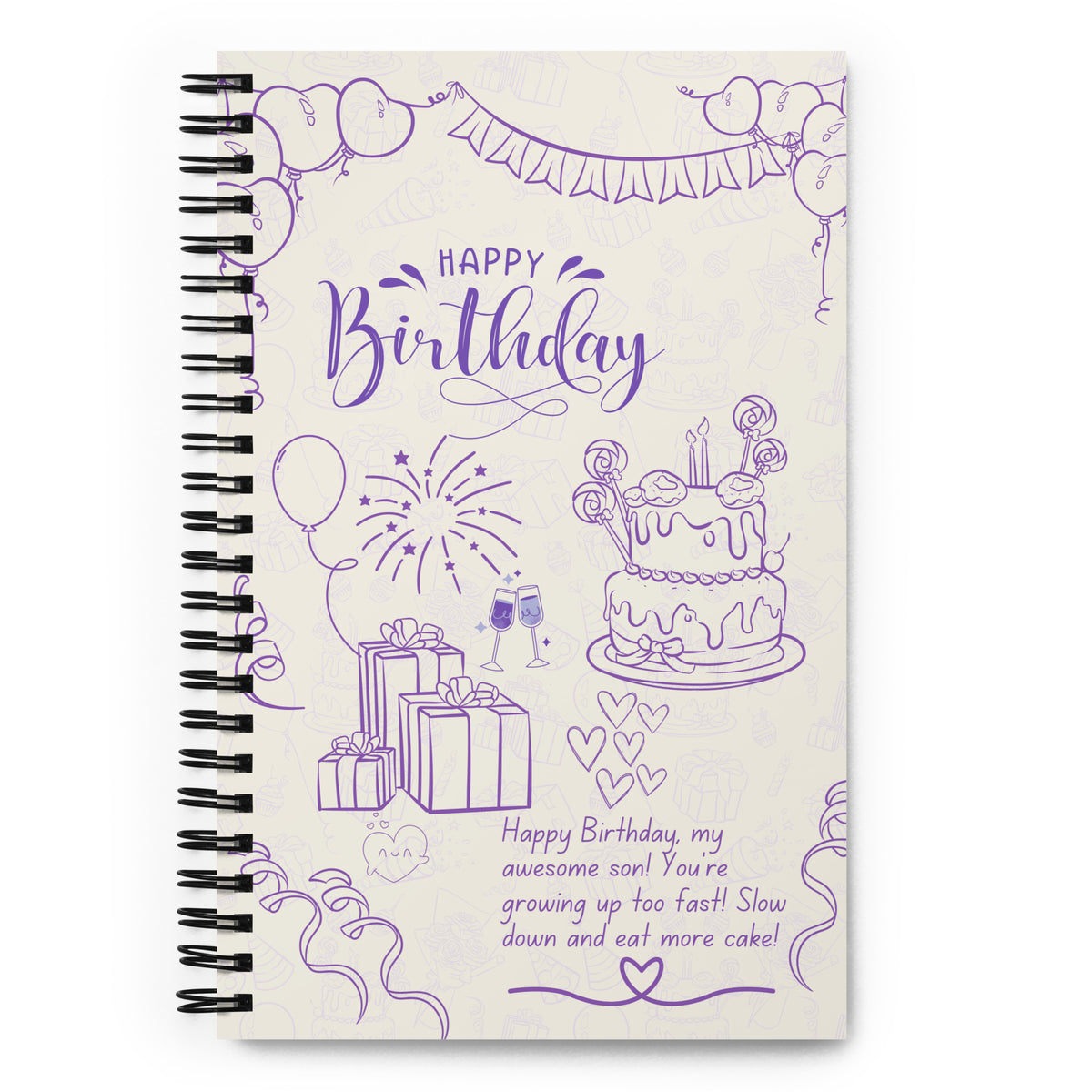 A Birthday Wish for My Son – Elegant Keepsake Notebook - Default Title - Notebooks