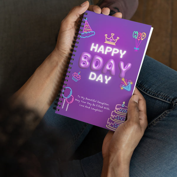 Neon Glow Celebration – A Birthday Notebook for Daughters - - Notebooks