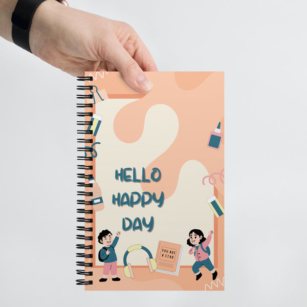 Hello Happy Day – A Fun & Uplifting Notebook - - Notebooks