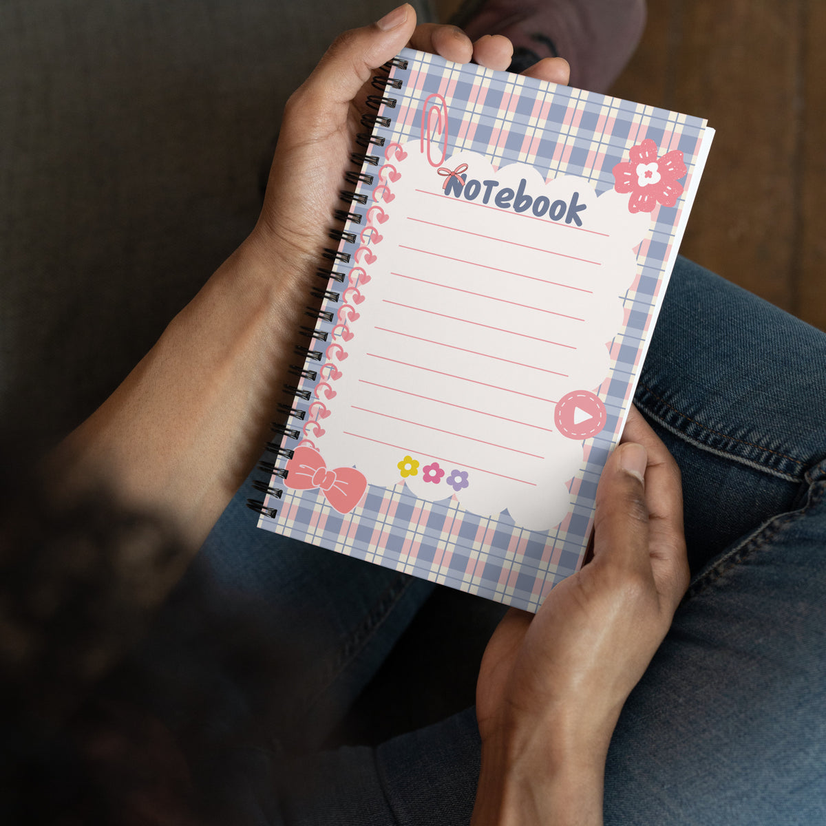 Charming Pastel Plaid Notebook – Cute & Functional - - Notebooks