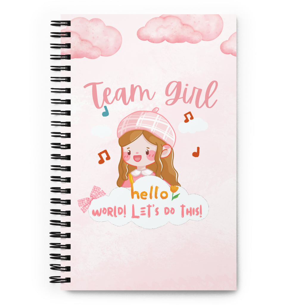 Team Girl Notebook – Cute & Motivational - Default Title - Notebooks