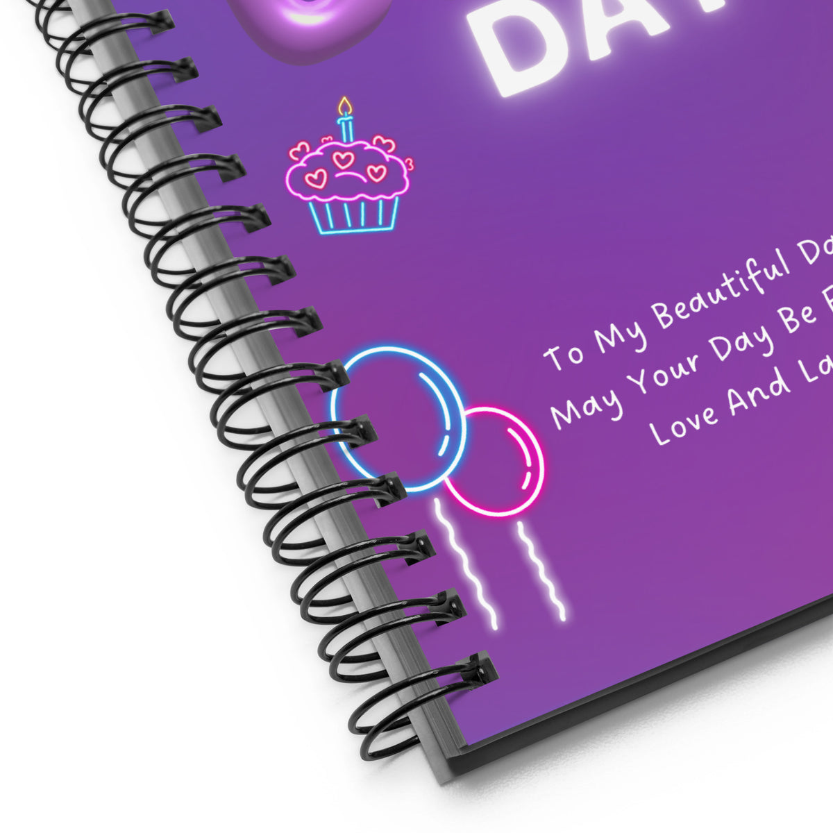 Neon Glow Celebration – A Birthday Notebook for Daughters - - Notebooks