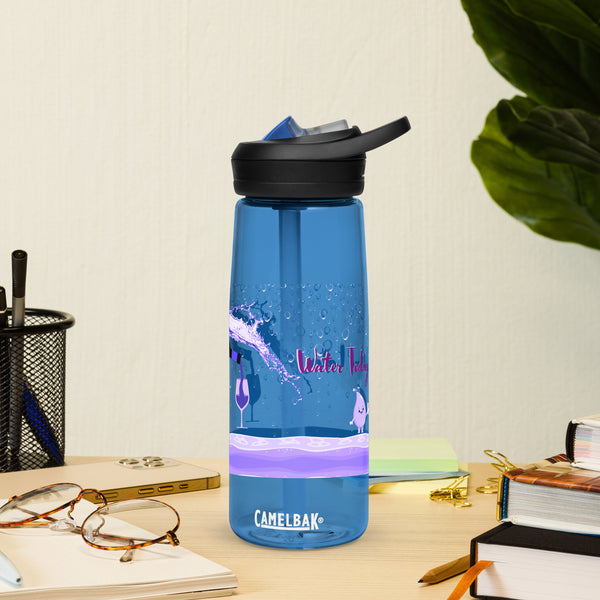 Playful Hydration - Water Today, Wine Later Sports Bottle - - Water Bottles