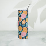 Zesty Vibes - Colorful Citrus Stainless Tumbler - - Tumblers