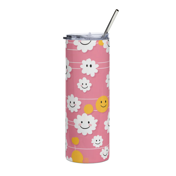 Happy Clouds - Cheerful Stainless Steel Tumbler - - Tumblers