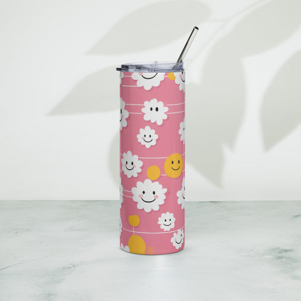 Happy Clouds - Cheerful Stainless Steel Tumbler - - Tumblers