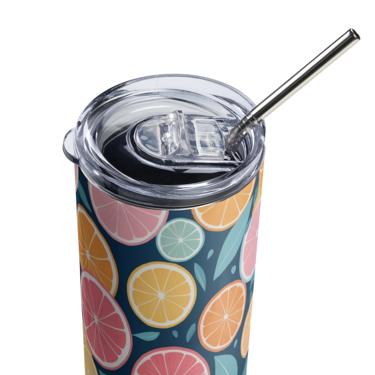 Zesty Vibes - Colorful Citrus Stainless Tumbler - - Tumblers