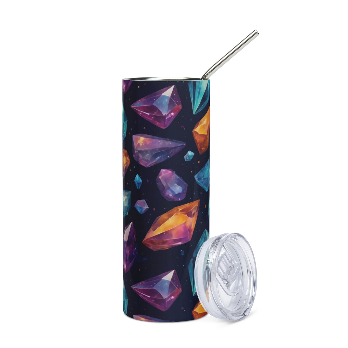 Starlit Luxury - Vibrant Gemstone Drinkware - - Tumblers