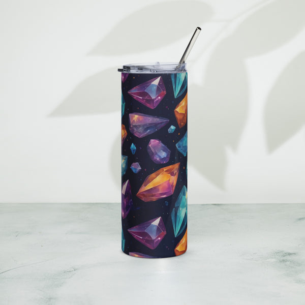 Starlit Luxury - Vibrant Gemstone Drinkware - White - Tumblers