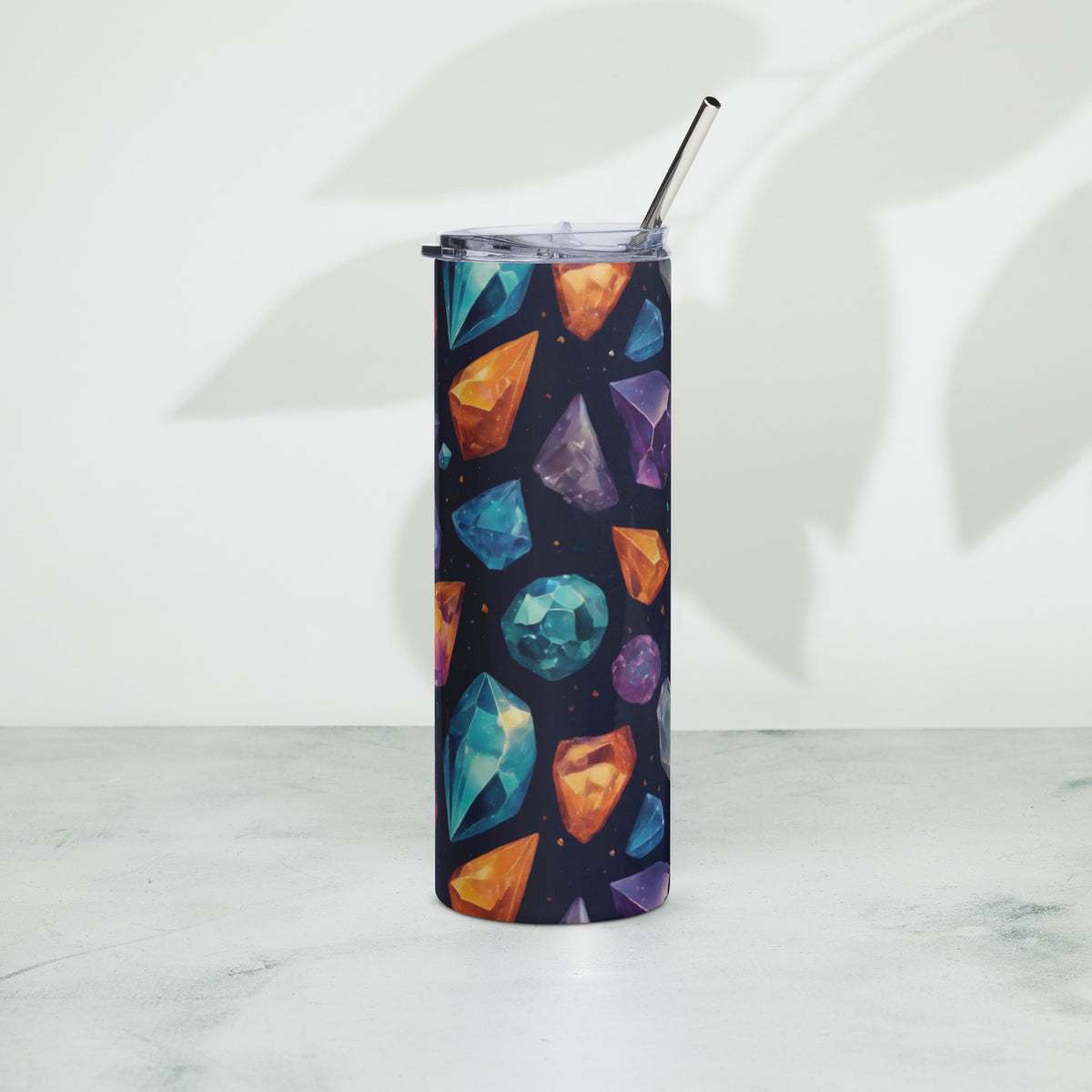 Starlit Luxury - Vibrant Gemstone Drinkware - - Tumblers