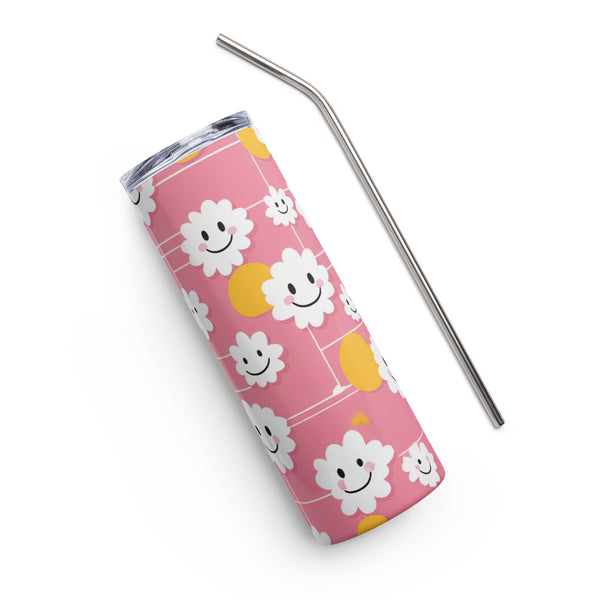 Happy Clouds - Cheerful Stainless Steel Tumbler - - Tumblers