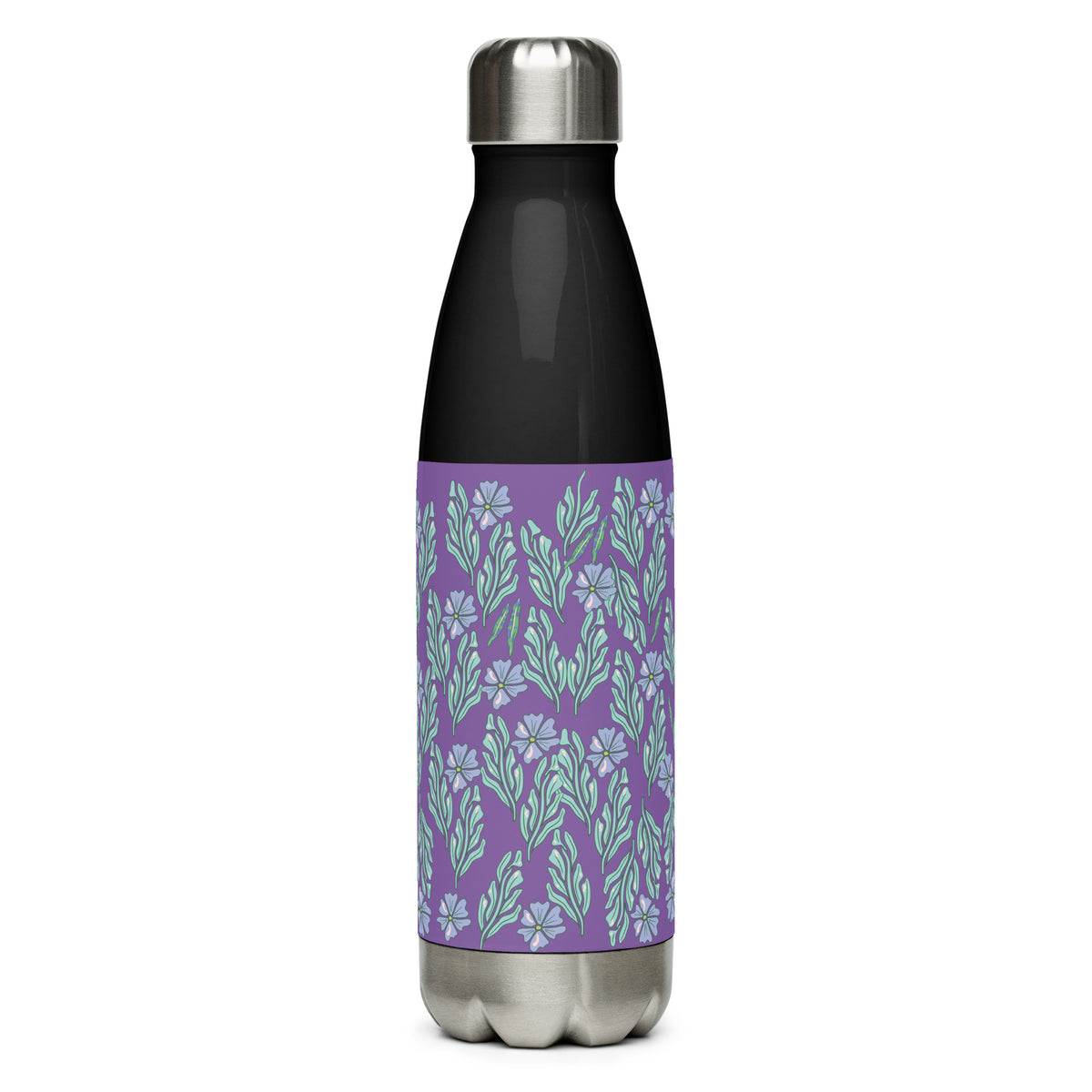 Floral Elegance Stainless Steel Water Bottle – A Touch of Nature's Grace - Default Title - Water Bottles