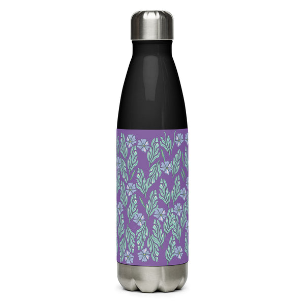 Floral Elegance Stainless Steel Water Bottle – A Touch of Nature's Grace - - Water Bottles