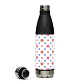 Floral Bliss Stainless Steel Water Bottle – Vibrant Memories in Every Sip - - Water Bottles