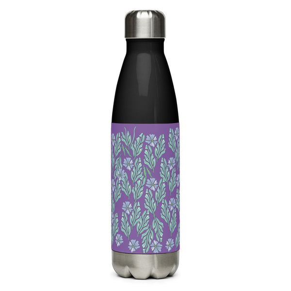 Floral Elegance Stainless Steel Water Bottle – A Touch of Nature's Grace - - Water Bottles