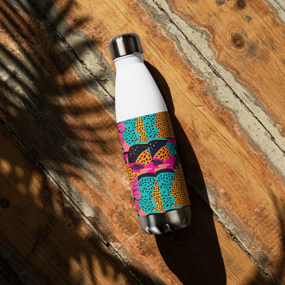 Exotic Splash - Vibrant Stainless Steel Bottle - - Water Bottles