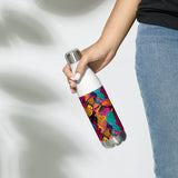 Exotic Splash - Vibrant Stainless Steel Bottle - - Water Bottles