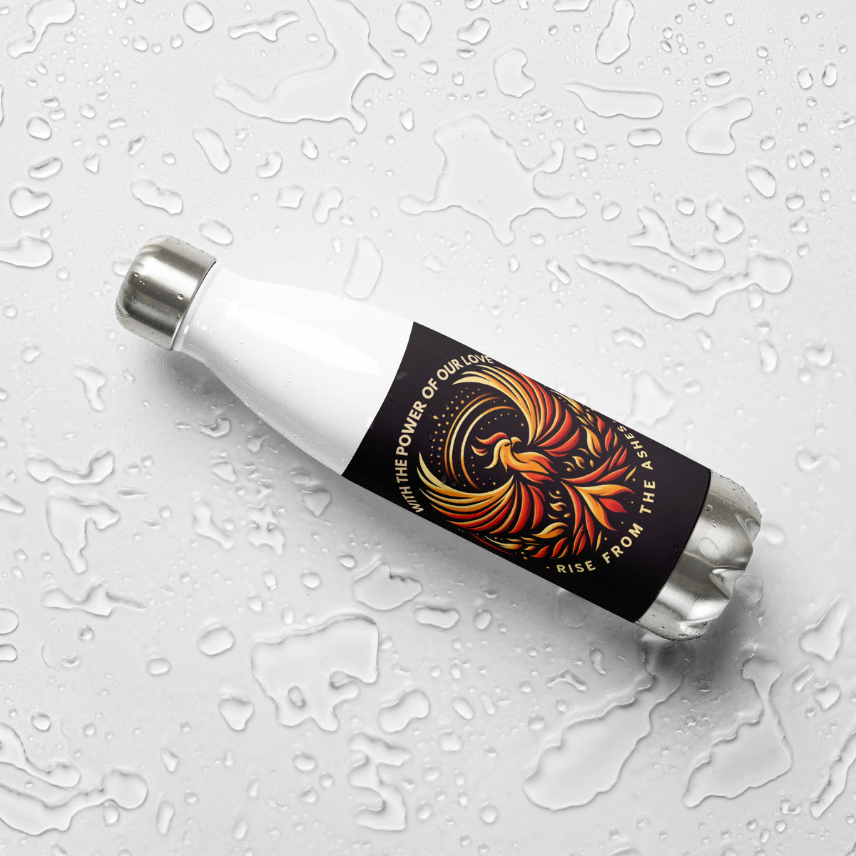 Flames of Renewal - The Phoenix Power Water Bottle - - Water Bottles