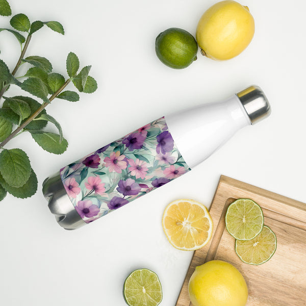 Lavender Dreams - Delicate Floral Stainless Bottle - Default Title - Water Bottles