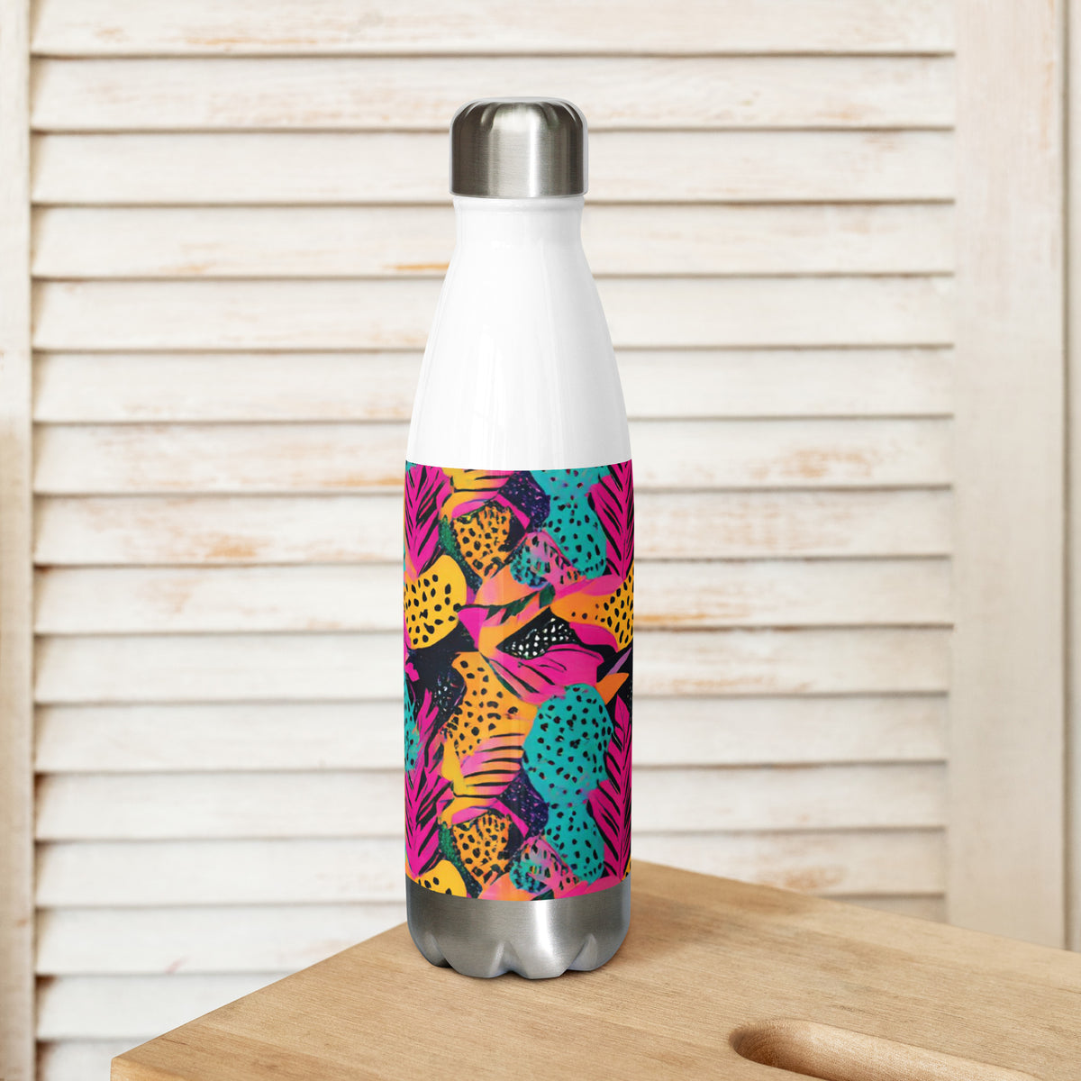 Exotic Splash - Vibrant Stainless Steel Bottle - - Water Bottles