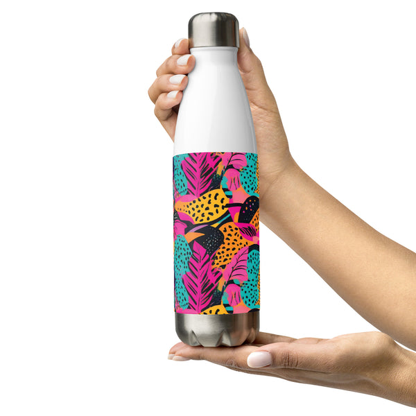 Exotic Splash - Vibrant Stainless Steel Bottle - - Water Bottles